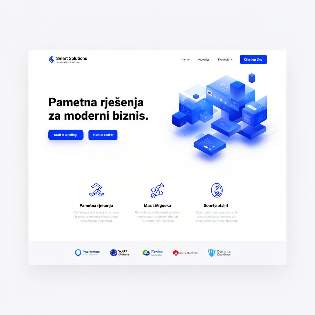 Smart Solutions — koncept web stranice